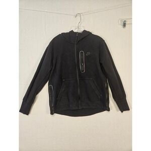 Nike Sportswear Tech Fleece Full Zip Hoodie Black DD5624-010 Womens XS